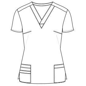 Patron ropa, Fashion sewing pattern, molde confeccion, patronesymoldes.com Nurse Jacket 795 UNIFORMS Scrubs